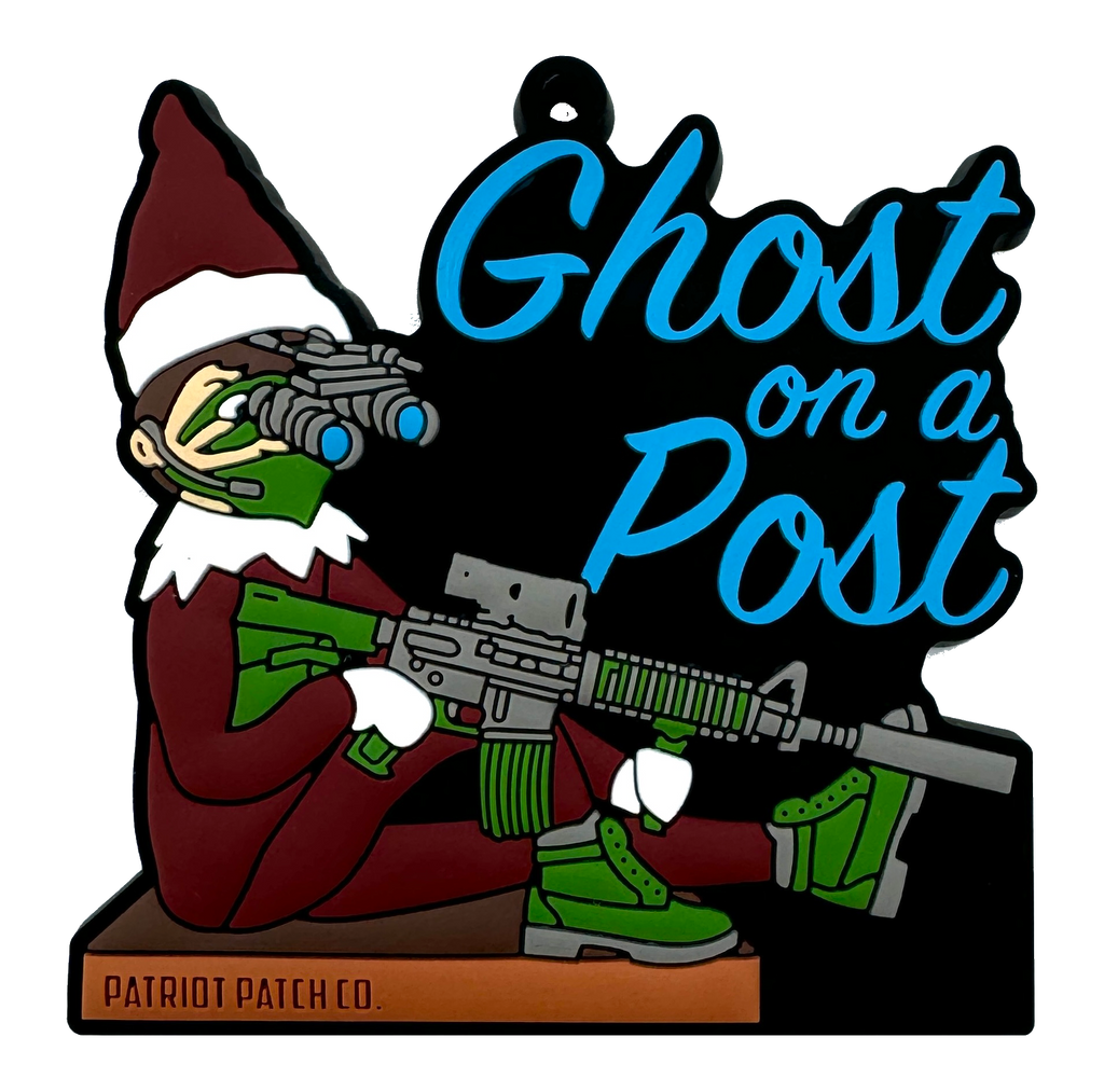Patriot Patch Co. - Ghost on a Post - Christmas Ornament
