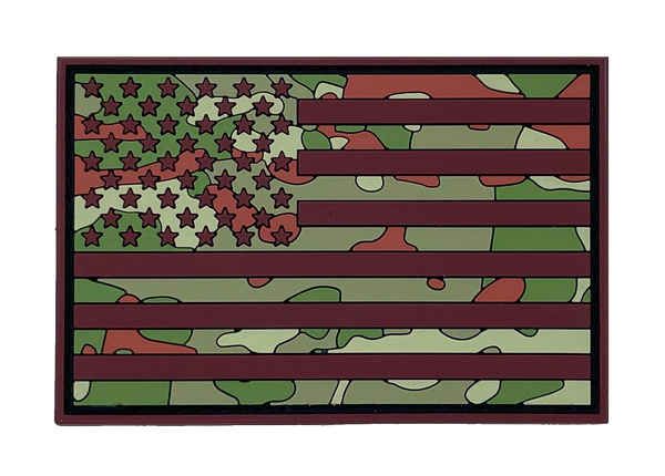 Camouflage American Flag - Patch