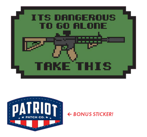 Dangerous To Go Alone - M4 Sticker