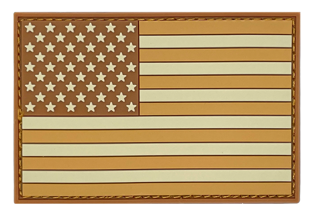 Desert Tan USA Flag - Patch