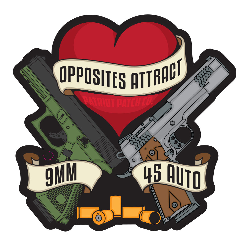 Opposites Attract Sticker