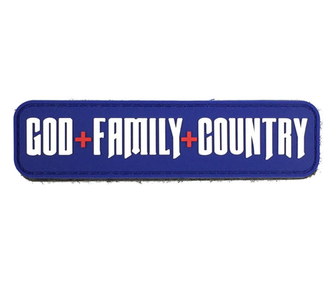 God + Family + Country - Patch