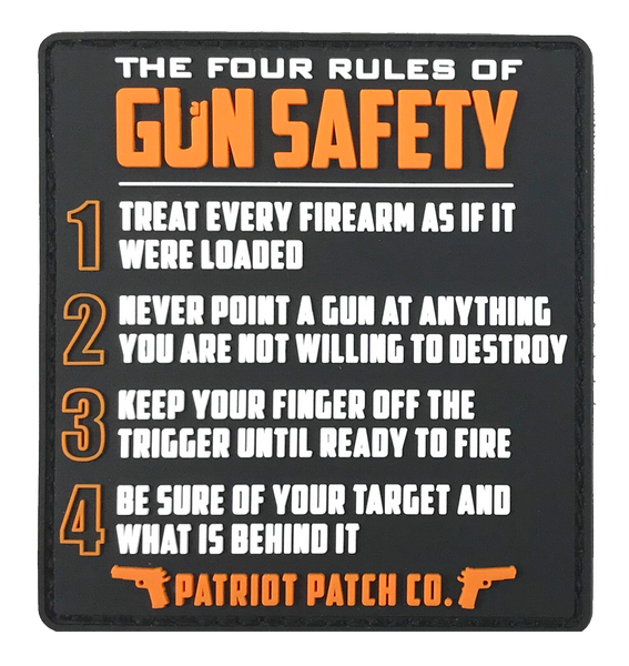 4 Rules of Gun Safety - Patch