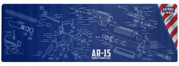 AR-15 Gun Cleaning Mat - Counter Mat