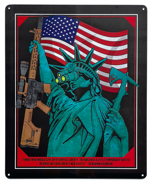 Lady Liberty - Essential Liberty Sign - Aluminum Sign