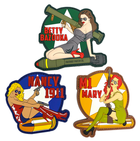 WWII Pinup Girl - Patches