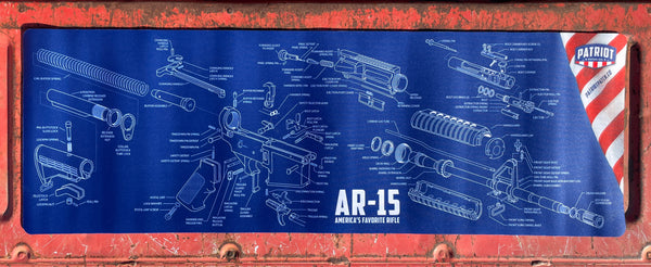 AR-15 Gun Cleaning Mat - Counter Mat