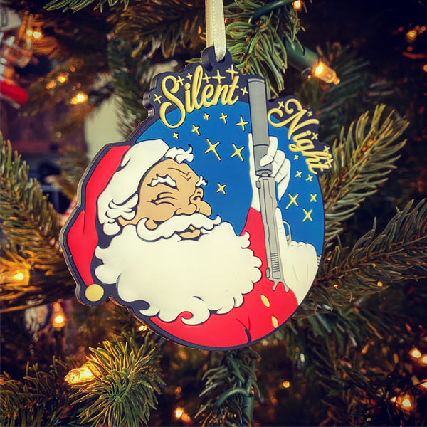 Patriot Patch Co. - Santa Silent Night - Silencer Santa- Christmas Ornament