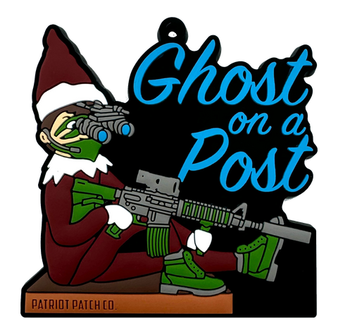 Patriot Patch Co. - Ghost on a Post - Christmas Ornament