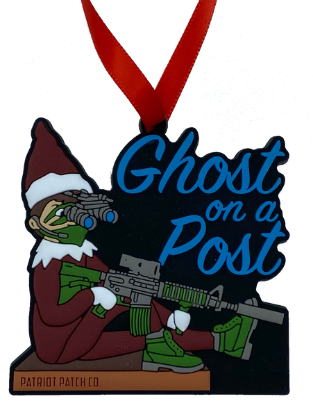 Patriot Patch Co. - Ghost on a Post - Christmas Ornament