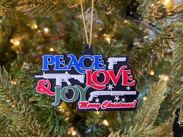 Patriot Patch Co. - Tactical Peace Love Joy - Christmas Ornament