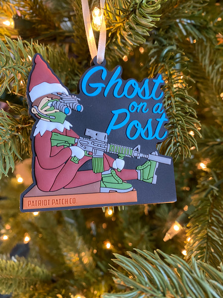 Patriot Patch Co. - Ghost on a Post - Christmas Ornament