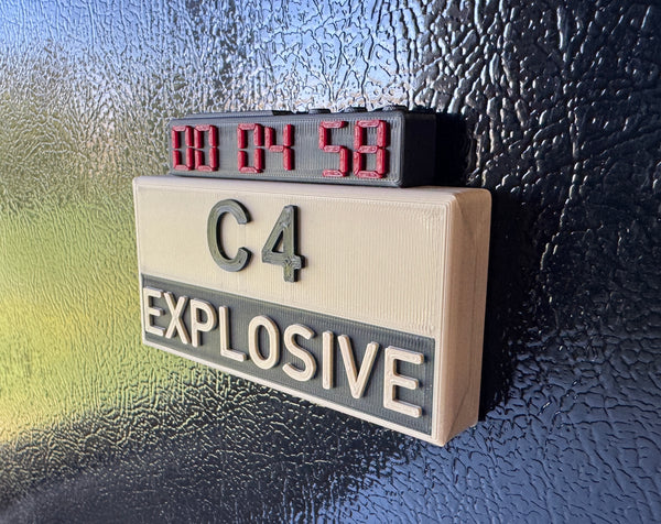 Stargate C4 Explosive Refrigerator Magnet - C4 Block Prop Replica - Made in USA