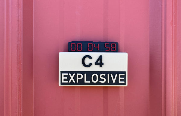 Stargate C4 Explosive Refrigerator Magnet - C4 Block Prop Replica - Made in USA