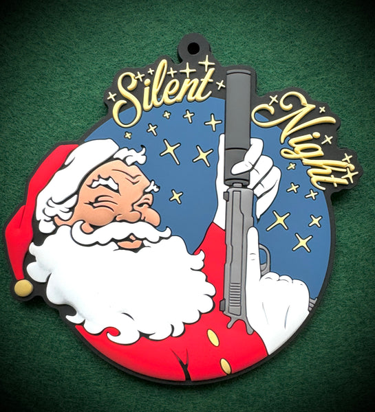 Patriot Patch Co. - Santa Silent Night - Silencer Santa- Christmas Ornament