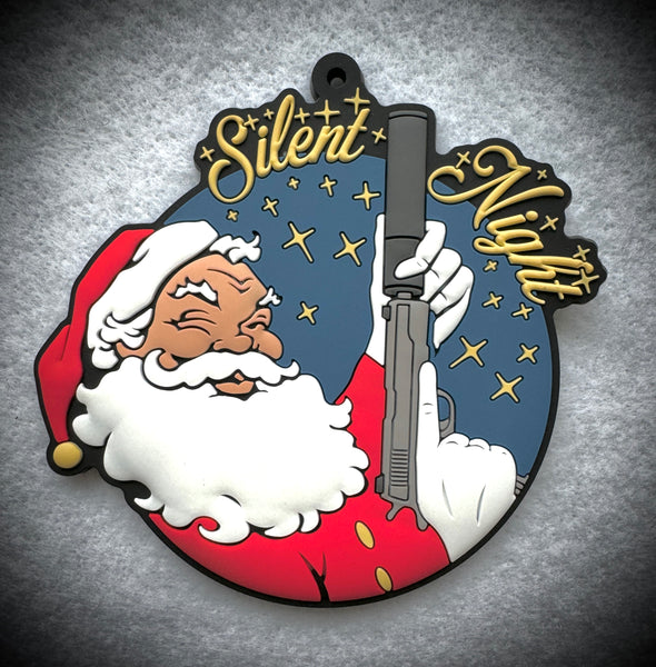 Patriot Patch Co. - Santa Silent Night - Silencer Santa- Christmas Ornament