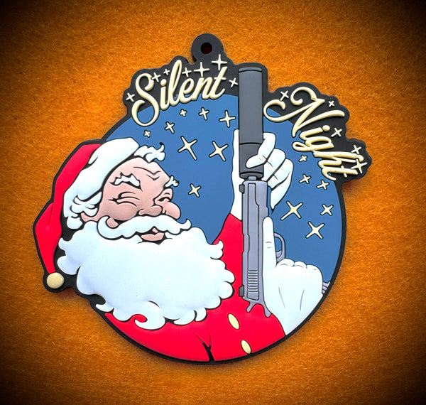 Patriot Patch Co. - Santa Silent Night - Silencer Santa- Christmas Ornament