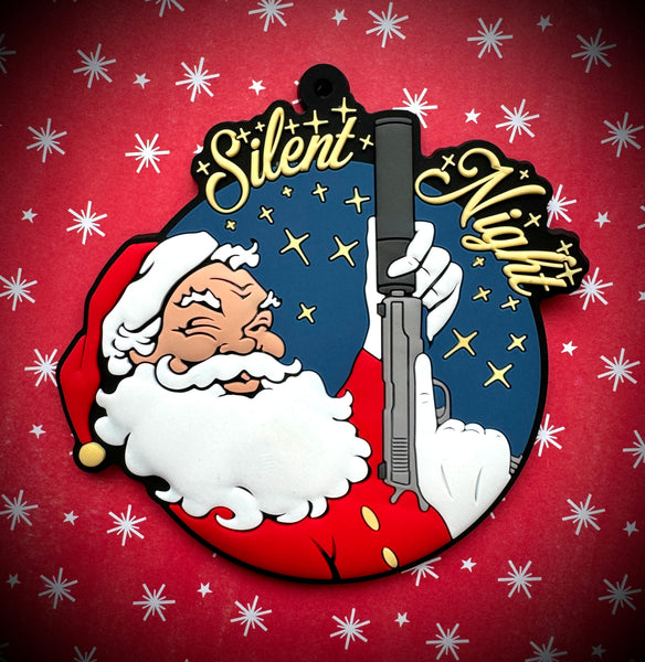 Patriot Patch Co. - Santa Silent Night - Silencer Santa- Christmas Ornament