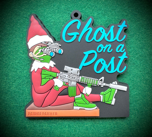 Patriot Patch Co. - Ghost on a Post - Christmas Ornament