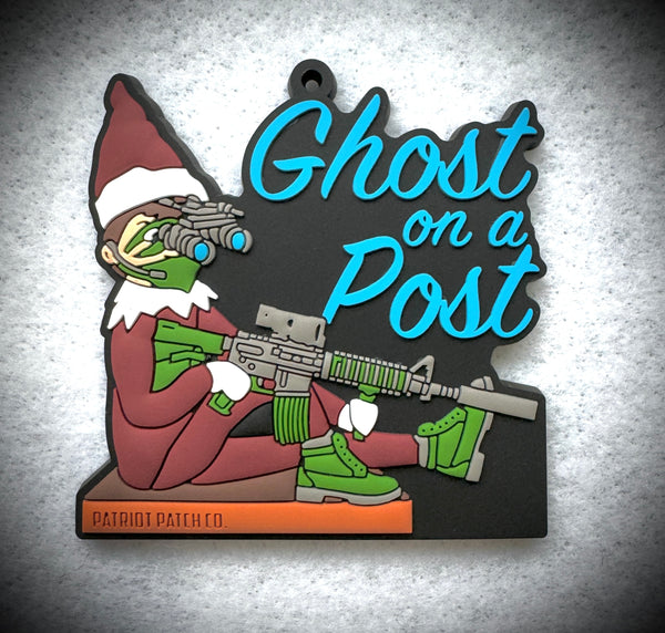 Patriot Patch Co. - Ghost on a Post - Christmas Ornament