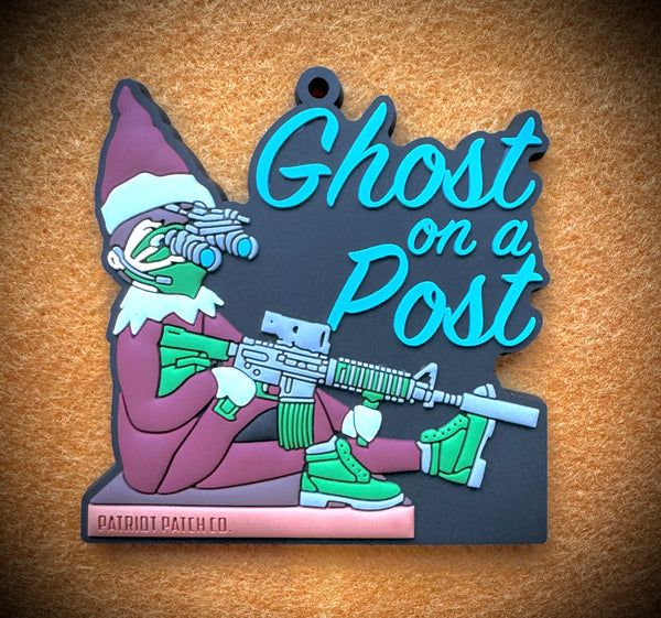 Patriot Patch Co. - Ghost on a Post - Christmas Ornament