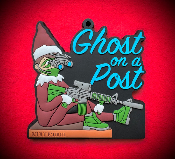 Patriot Patch Co. - Ghost on a Post - Christmas Ornament