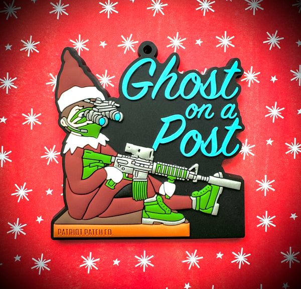 Patriot Patch Co. - Ghost on a Post - Christmas Ornament