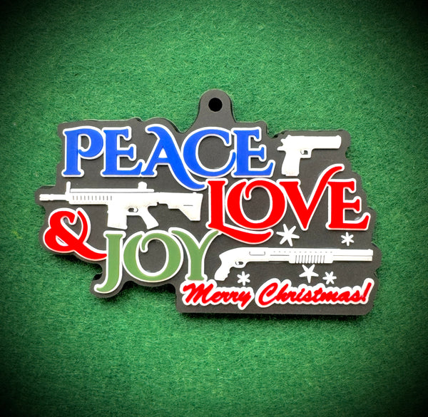 Patriot Patch Co. - Tactical Peace Love Joy - Christmas Ornament