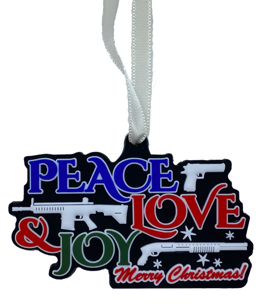 Patriot Patch Co. - Tactical Peace Love Joy - Christmas Ornament