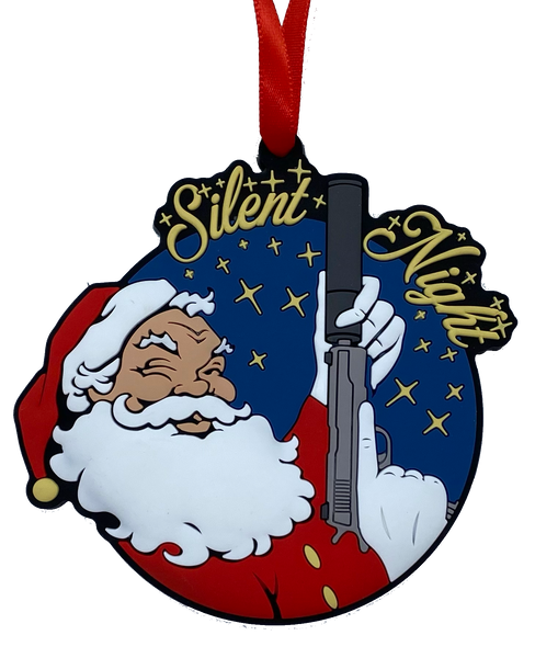 Patriot Patch Co. - Santa Silent Night - Silencer Santa- Christmas Ornament