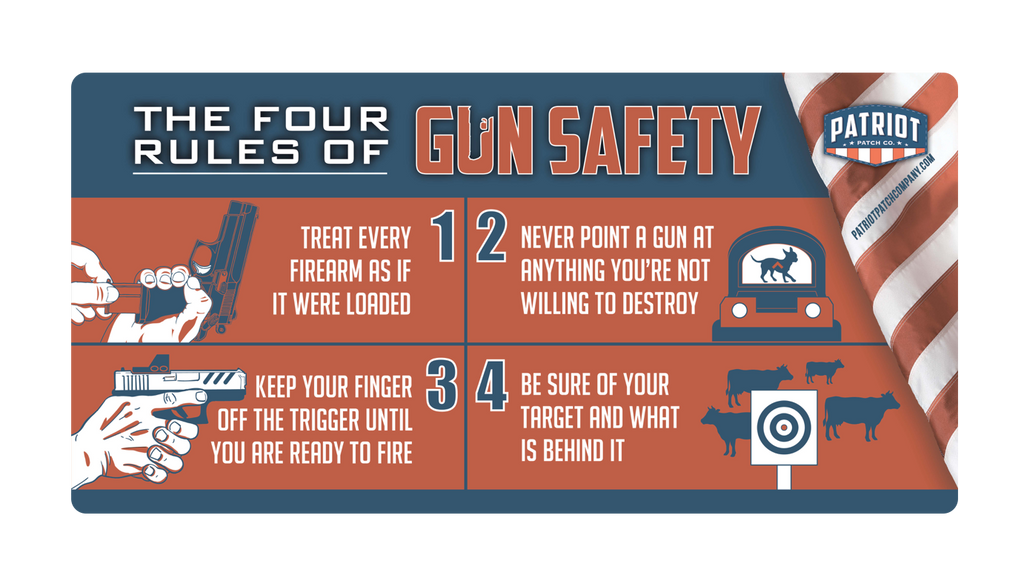 4 Rules of Gun Safety - Gun Cleaning Mat