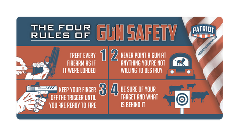 4 Rules of Gun Safety - Gun Cleaning Mat