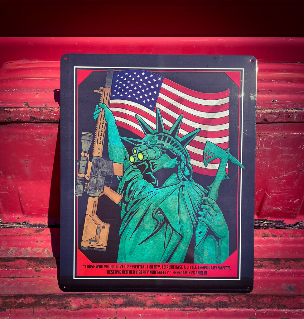 Lady Liberty - Essential Liberty Sign - Aluminum Sign – Patriot