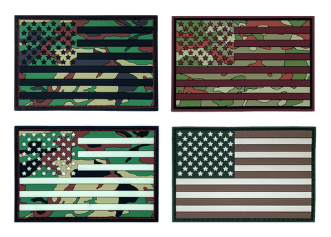 Camouflage American Flag - Patch