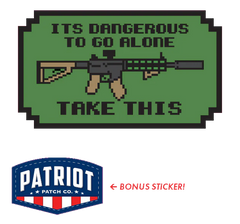 Dangerous To Go Alone - M4 Sticker