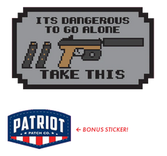 Dangerous To Go Alone - Pistol Sticker