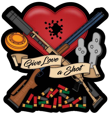 Give Love A Shot Sticker