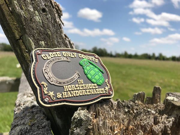 Horseshoes & Hand Grenades - Patch