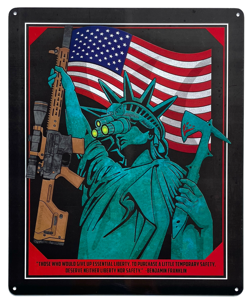 Lady Liberty - Essential Liberty Sign - Aluminum Sign