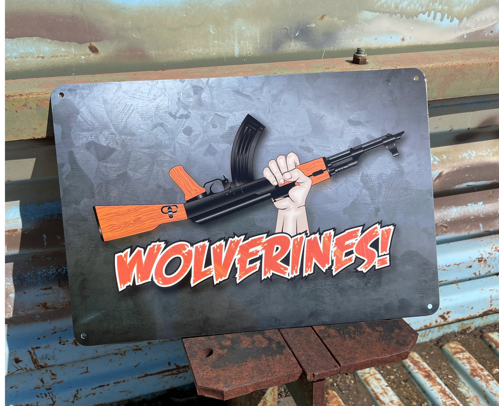 Wolverine Graffiti On Brick Wall Morale Patch – Tactical Army Military Flag (USA)